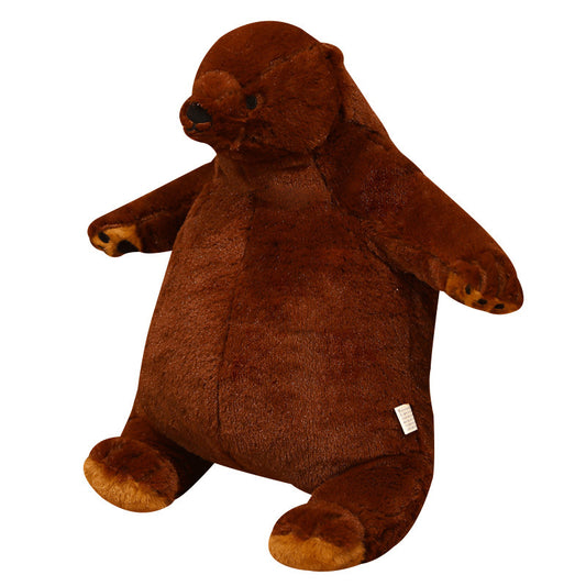 Cute Brown Bear Sleeping Pillow Plush Toy Doll Teddy Bear Big Bear Yigou Bear House Doll