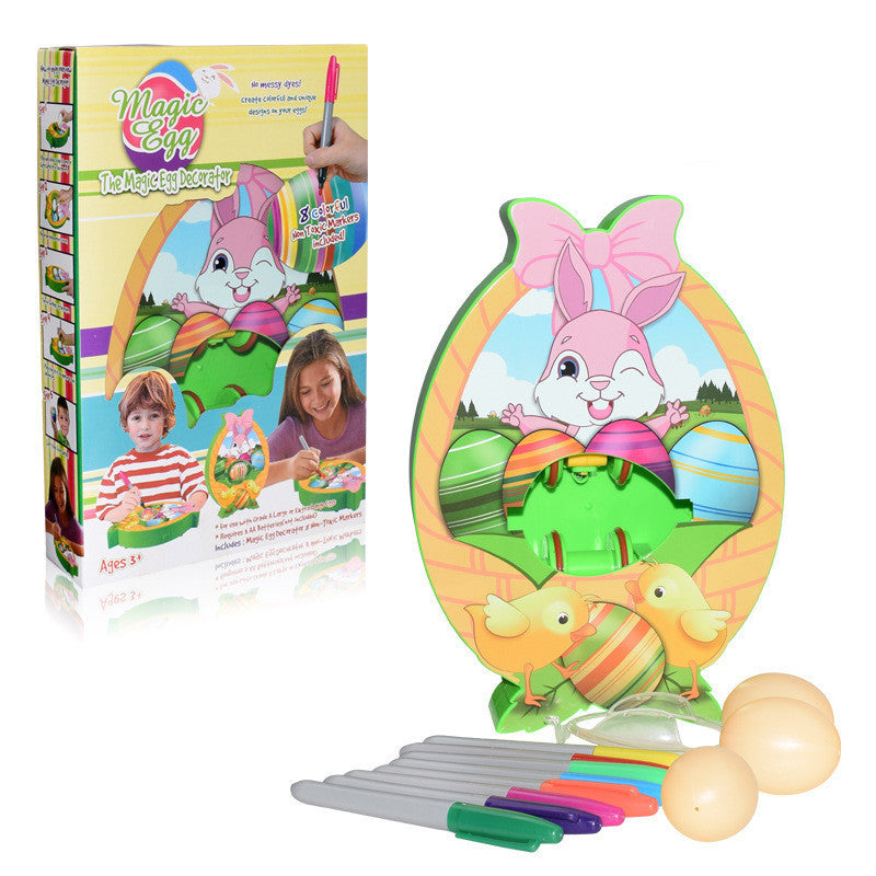 Easter DIY Painted Egg Painting Easter Decorations Art Machine Basket Stuffers Drawing Board Playing with Turtle