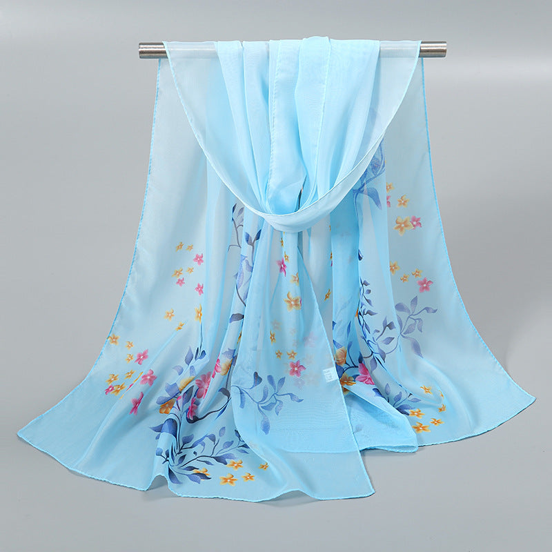 Little Chiffon Small Silk Scarf Scarf For Women