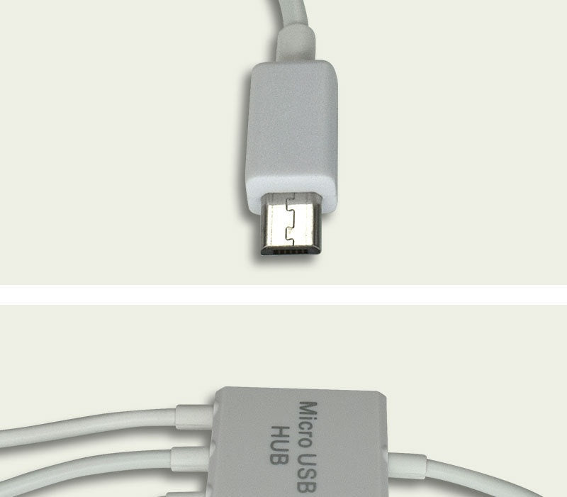 Mobile Phone Connected To USB Drive Keyboard Mouse Connector