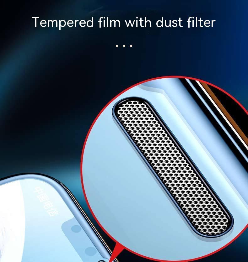 Privacy Tempered Film Dustproof Net Full-cover Screen Protector