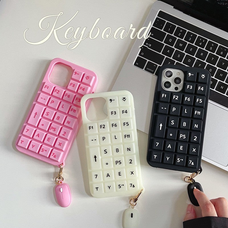 Creative Mouse Keyboard Phone Shell Kneading Silicone