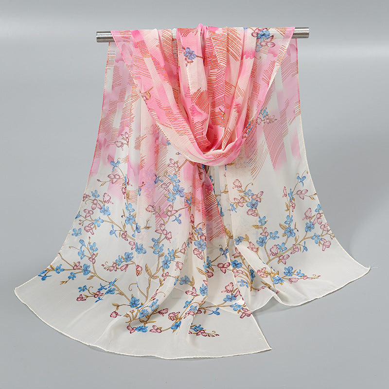 Little Chiffon Small Silk Scarf Scarf For Women